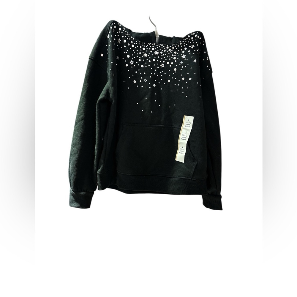 Cat & Jack Black Starry Kids Hoodie